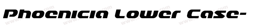 Phoenicia Lower Case字体转换